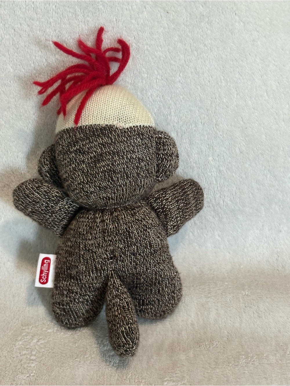 Schylling Sock Monkey Babies 7 inch Brown Knit - Picture 4 of 10